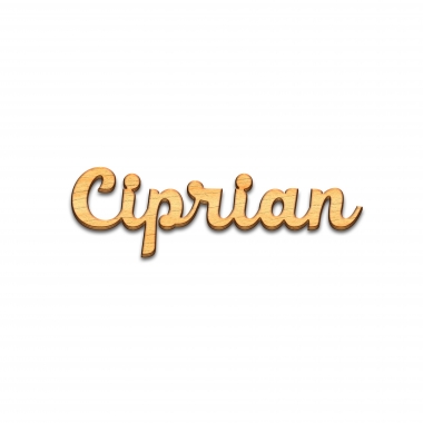 Decor nume Ciprian debitat laser